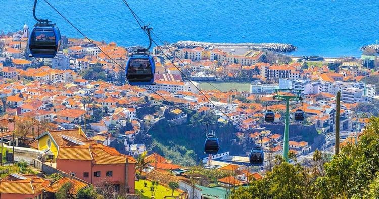 Teleférico, Monte, Paseo en Tobogán y Jardines