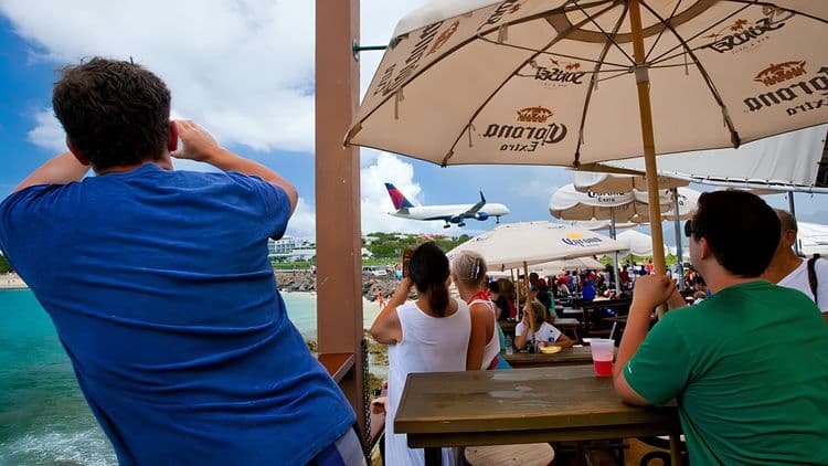 Plane Spotting at Maho Beach