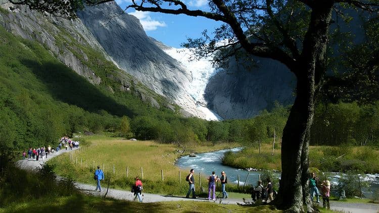 Trollcars and Briksdal Glacier