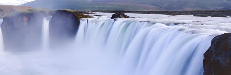 Godafoss Waterfall, Lava Labyrinth & Hot Springs