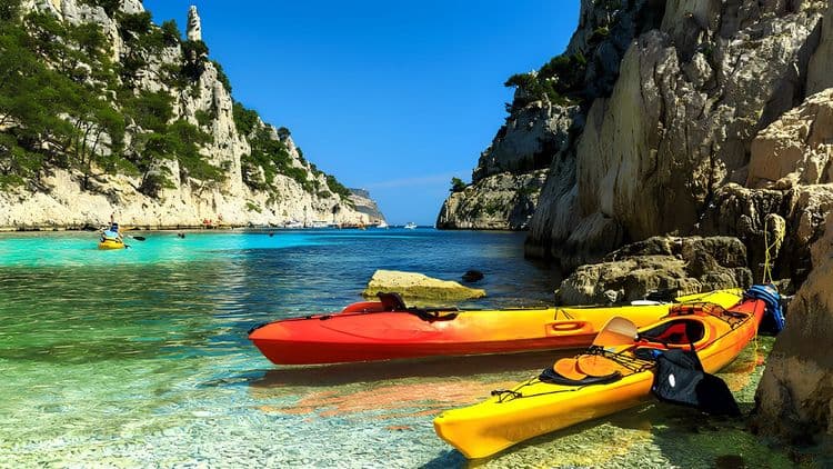 Kayaking the Cote Bleue
