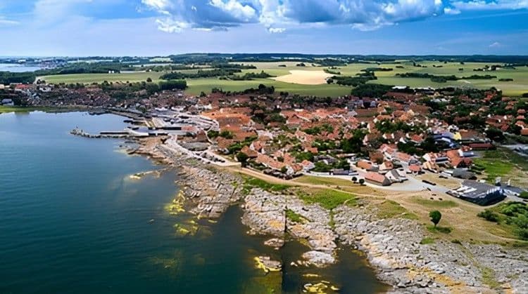 Vistas del sur de Bornholm