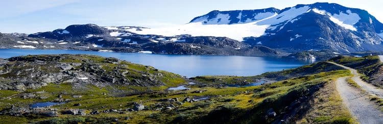 Paisaje de montaña Sognefjell