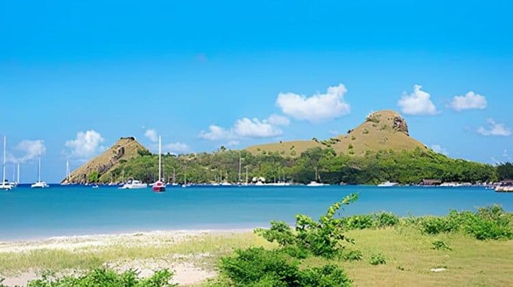Vistas del norte y la histórica isla de las palomas