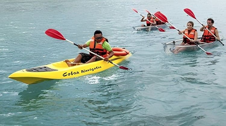 Clear-bottomed Kayak & Beach Snorkel Combo