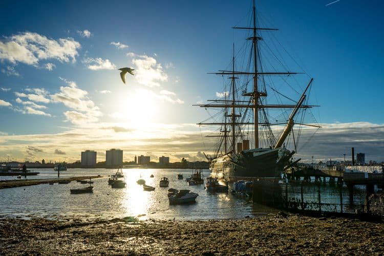 Passage Through Portsmouth's Historic Dockyard