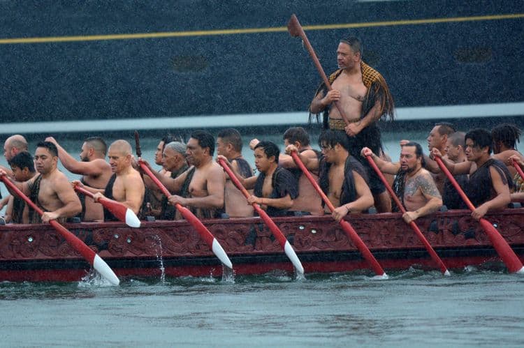 Traditional Maori Waka Canoe