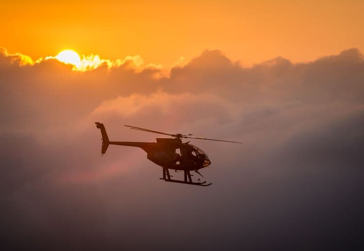 Circle of Fire Helicopter Flight