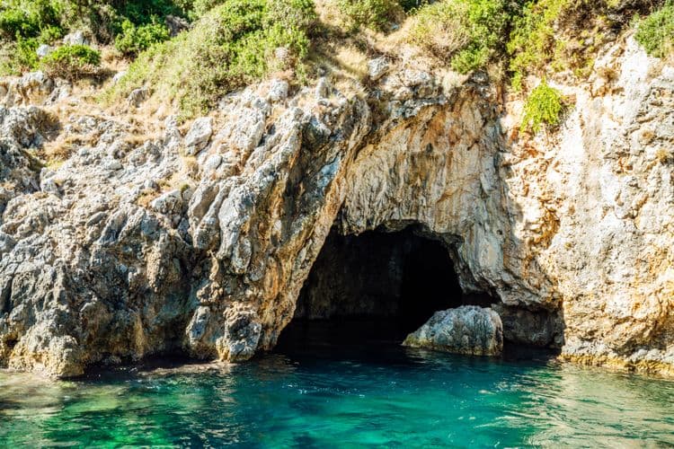 Paleokastritsa Caves By Boat