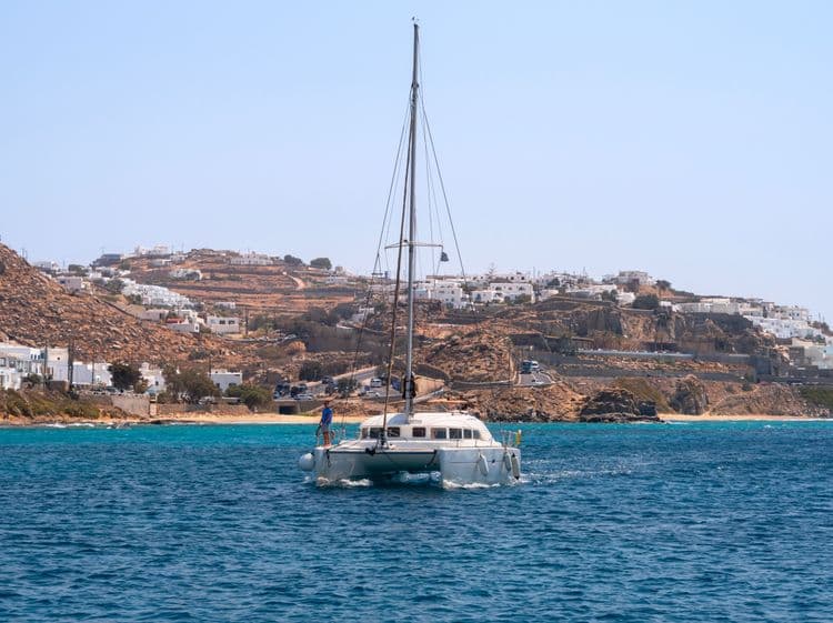 Escapade en catamaran : Mykonos méridional