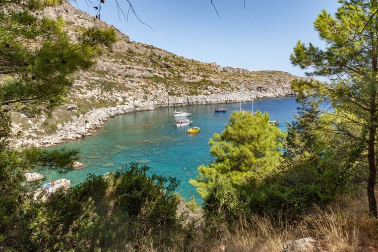 Sailing from Anthony Quinn Bay to Kallithea